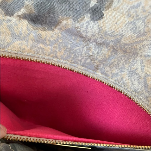 Elliott Lucca Metallic Chain Leather Clutch Shoulder Bag - Picture 10 of 12